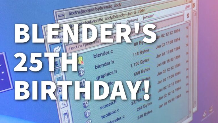 Read more about the article Blender's 25th Birthday!