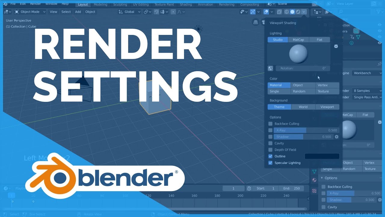 Read more about the article Render Settings Introduction – Blender 2.80 Fundamentals