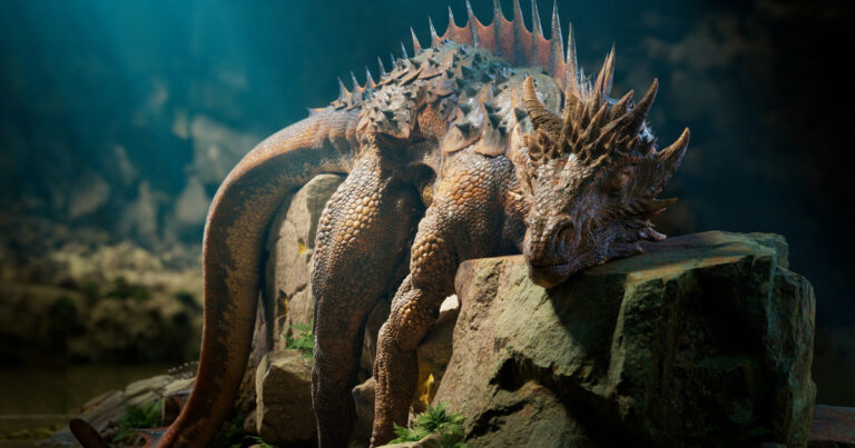 Read more about the article Beautiful Resting Dragon Sculpted in ZBrush