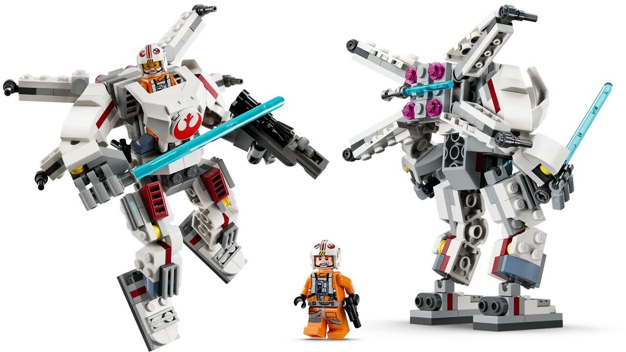 Read more about the article This $16 Lego Star Wars Set Transforms Luke Skywalker’s X-Wing Into A Mech