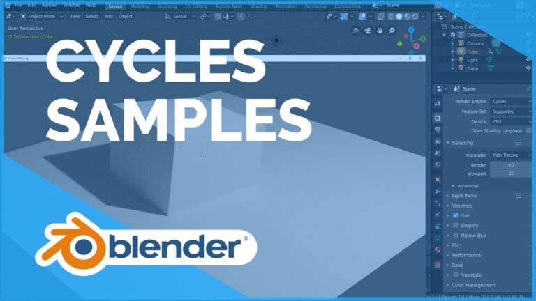 Read more about the article Cycles Samples – Blender 2.80 Fundamentals