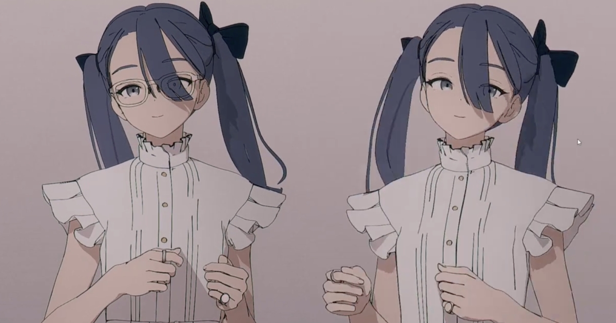 Read more about the article Pretty Flat 2D Anime Style Girl With Pigtails In Blender