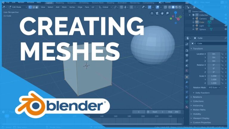 Read more about the article Creating Meshes – Blender 2.80 Fundamentals