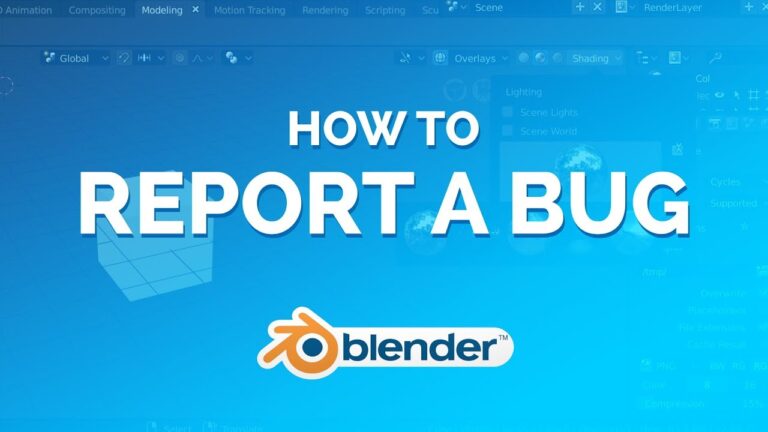 Read more about the article How to Report a Bug in 5 Steps – Blender