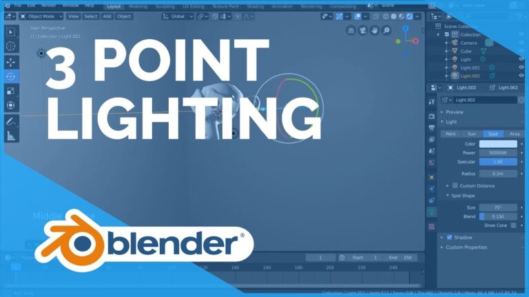 Read more about the article Three Point Lighting – Blender 2.80 Fundamentals