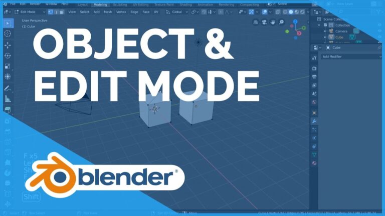 Read more about the article Object and Edit Mode – Blender 2.80 Fundamentals