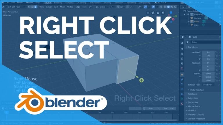 Read more about the article Right Click Select – Blender 2.80 Fundamentals