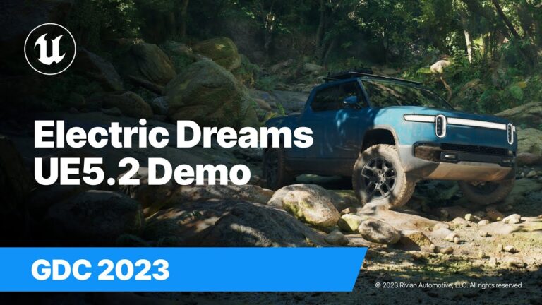 Read more about the article Electric Dreams and the Rivian R1T | UE5.2 Demo | GDC 2023