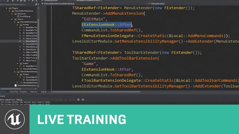 Read more about the article C++ Extending the Editor | Live Training | Unreal Engine