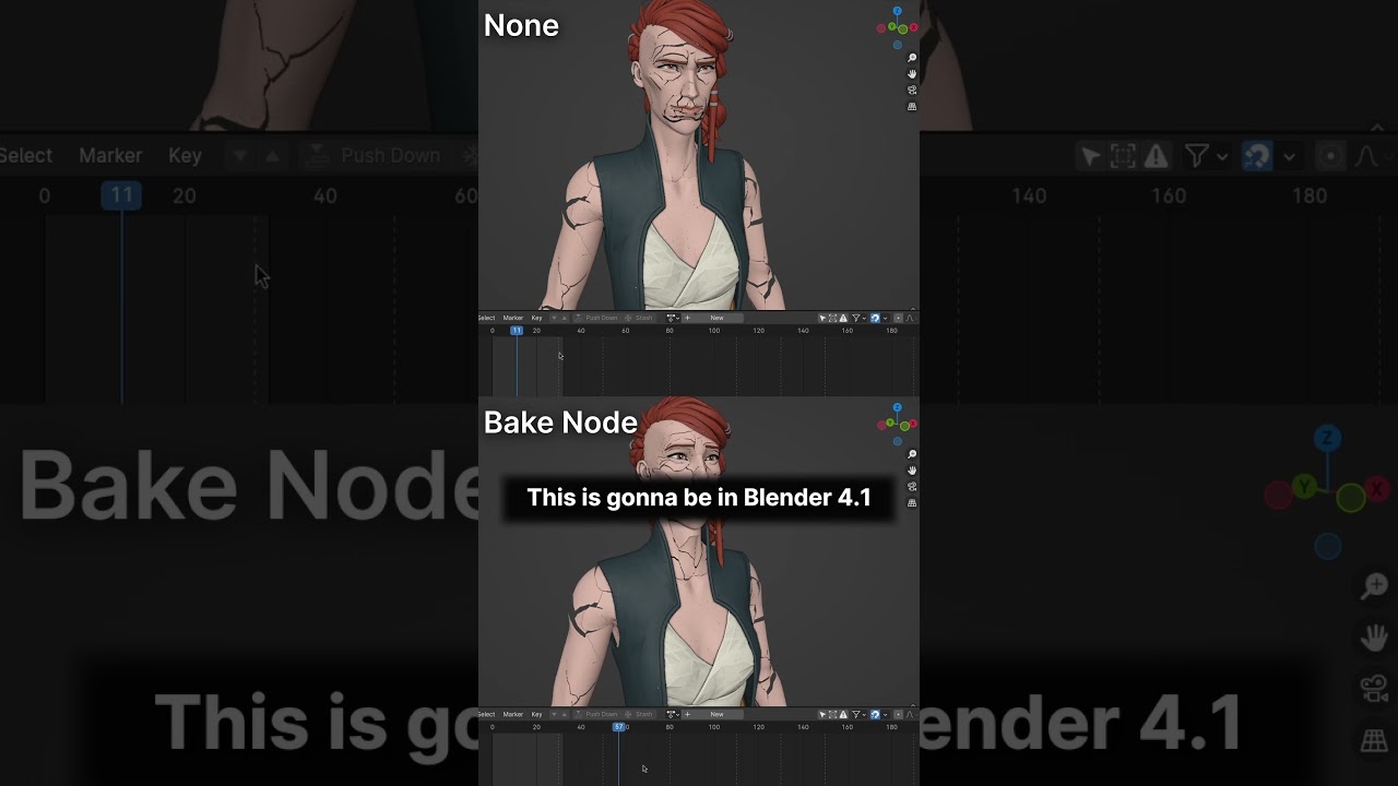 Read more about the article Have you tried the bake node from the Blender 4.1 release yet? #b3d #geonodes #speed #nodetree