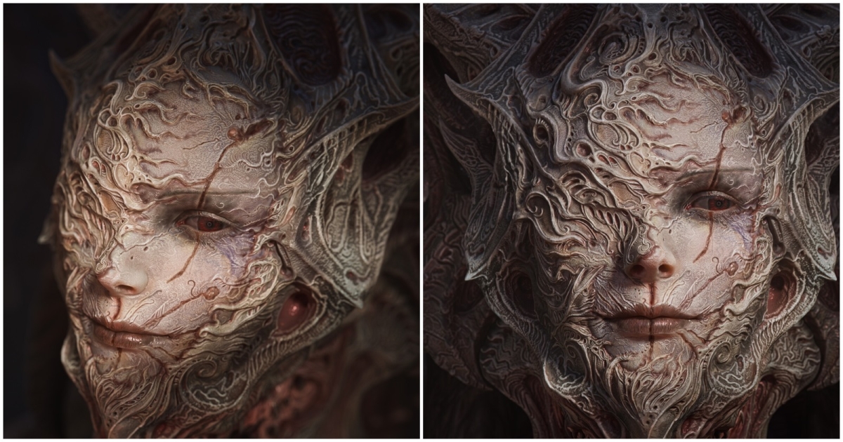 Read more about the article Check Out This Portrait of Mystical Character with Corroded Skin