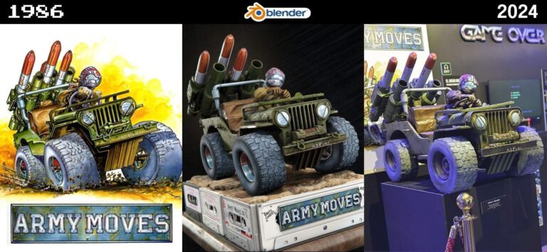 Read more about the article Army Moves: From Blender to Videogame Museum