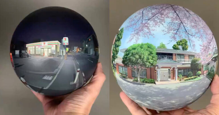 Read more about the article This Artist’s Fisheye Paintings Will Break your Brain