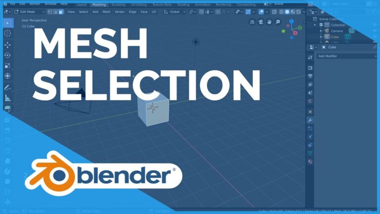 Read more about the article Mesh Selection Mode – Blender 2.80 Fundamentals