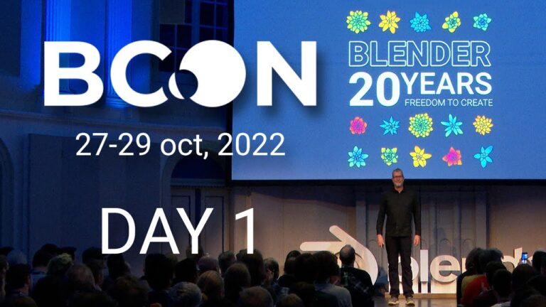 Read more about the article Blender Conference 2022 – Day 1 Recap