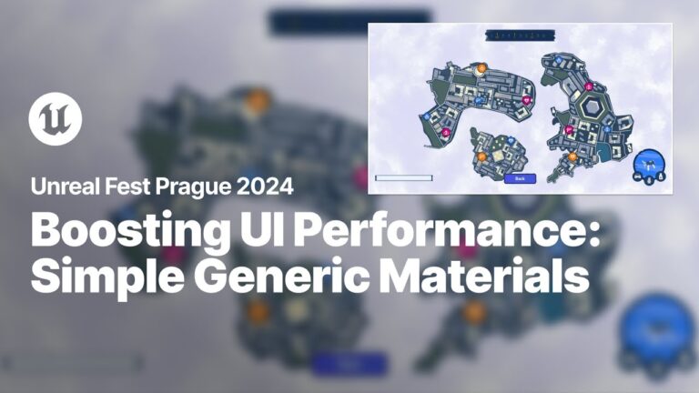 Read more about the article Using Simple Generic Materials to Improve UI Performance | Unreal Fest 2024