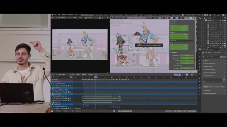 Read more about the article Animation Previs/Layout Workshop — Blender Conference 2024