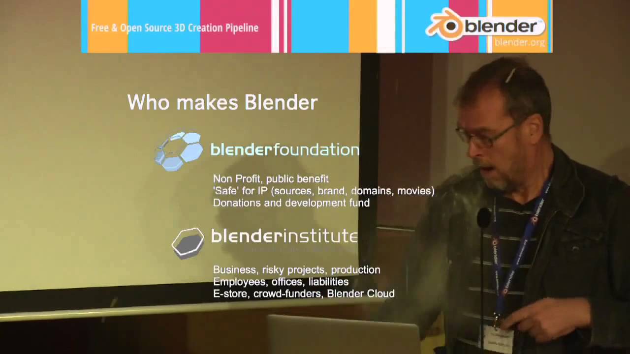 Read more about the article Ton Roosendaal gets hit by ceiling at Blender Conference