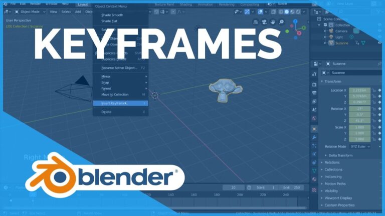 Read more about the article Keyframes – Blender 2.80 Fundamentals