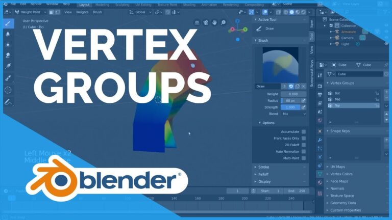 Read more about the article Vertex Groups – Blender 2.80 Fundamentals