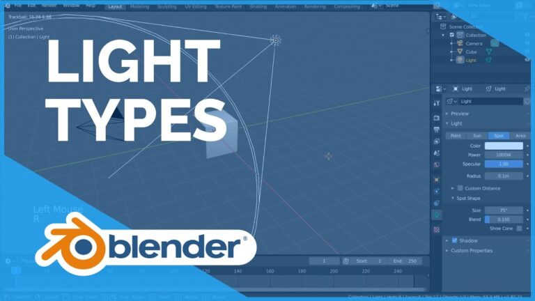 Read more about the article Light Types – Blender 2.80 Fundamentals