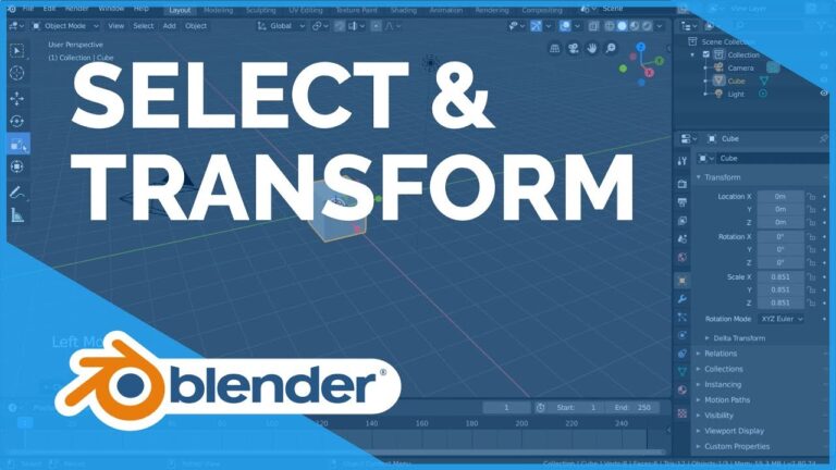 Read more about the article Select & Transform – Blender 2.80 Fundamentals