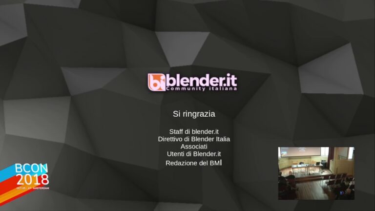 Read more about the article Blender Italia Community Meeting – Part 1