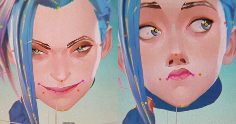 Read more about the article Animator Shows Advanced Nose Rig Design on Jinx from Arcane Using Spine