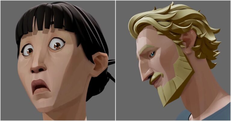 Read more about the article Check Out These 2D-Like 3D Facial Rigs With Arcane Vibes