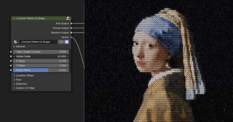 Read more about the article Cool Procedural Knitting Shader For Blender