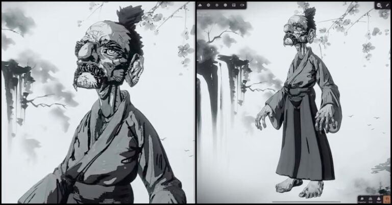 Read more about the article Manga-Style 3D Character Sculpt Made on iPad With Nomad & Procreate