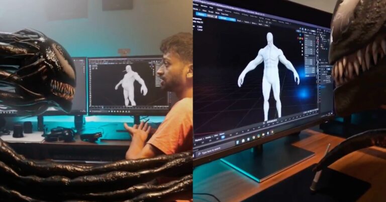 Read more about the article Marvel’s Venom Gets To Model Himself In Blender