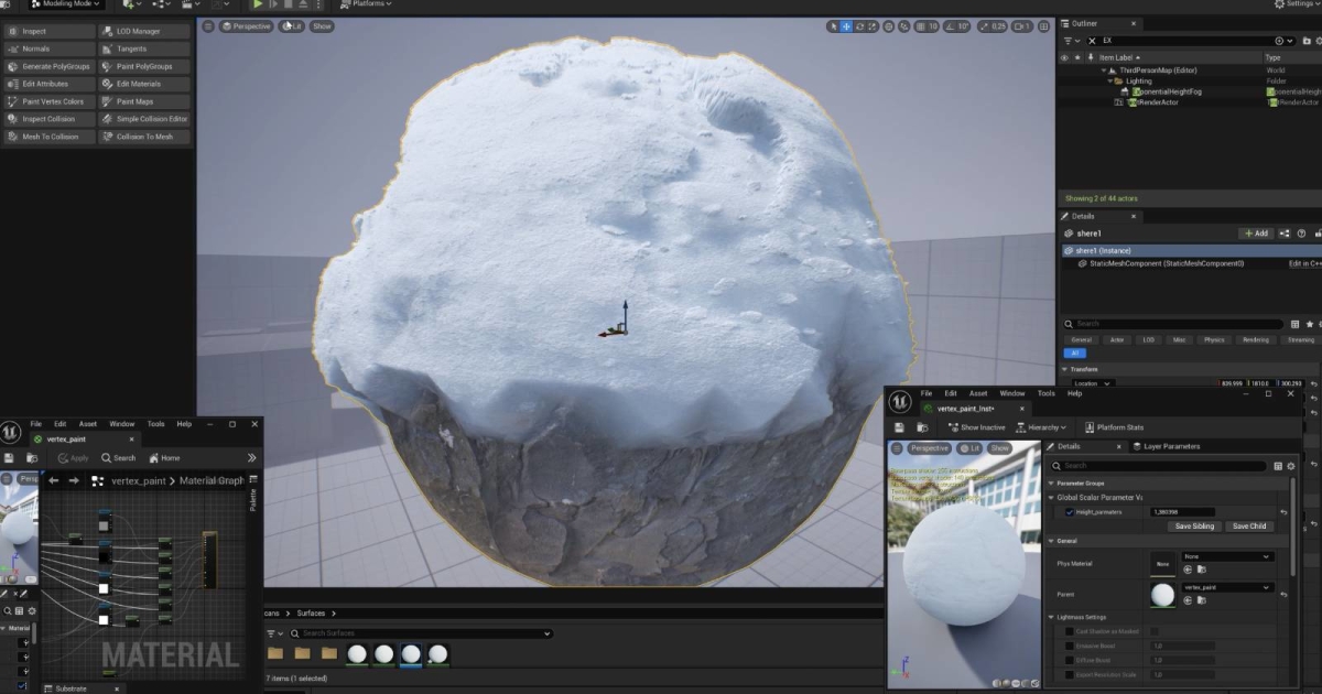 Read more about the article Painting Snow With Depth & Volume In Unreal Engine 5