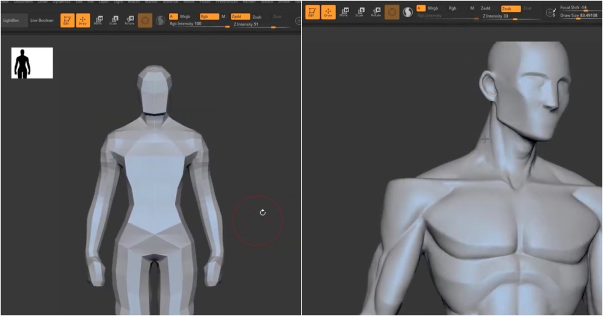 Read more about the article Take a Look at Sculpting of a Stylized Human Body in ZBrush