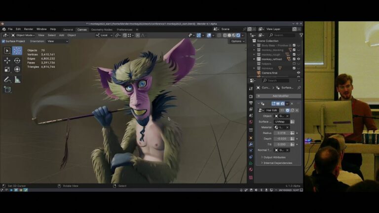 Read more about the article Sculpting Live Session — Blender Conference 2023