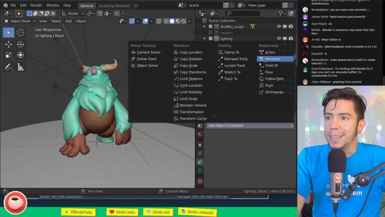 Read more about the article Outliner, Denoise, Voxel Remesh 🤯 Blender Today Live #73