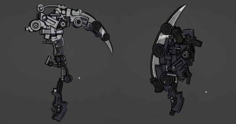 Read more about the article Check Out This Awesome Stylized Mech Scythe Weapon Made With Blender