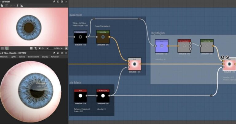 Read more about the article Learn How To Make A Procedural Iris With Substance 3D Designer