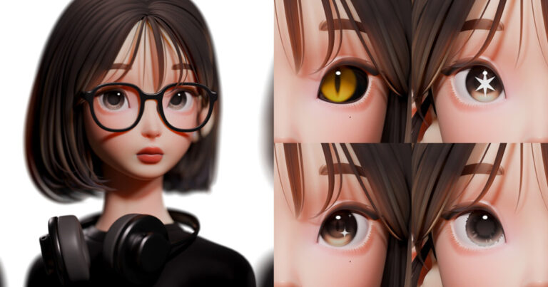 Read more about the article Look into Doll-Like Girl’s Beautiful Eyes in This Blender Showcase