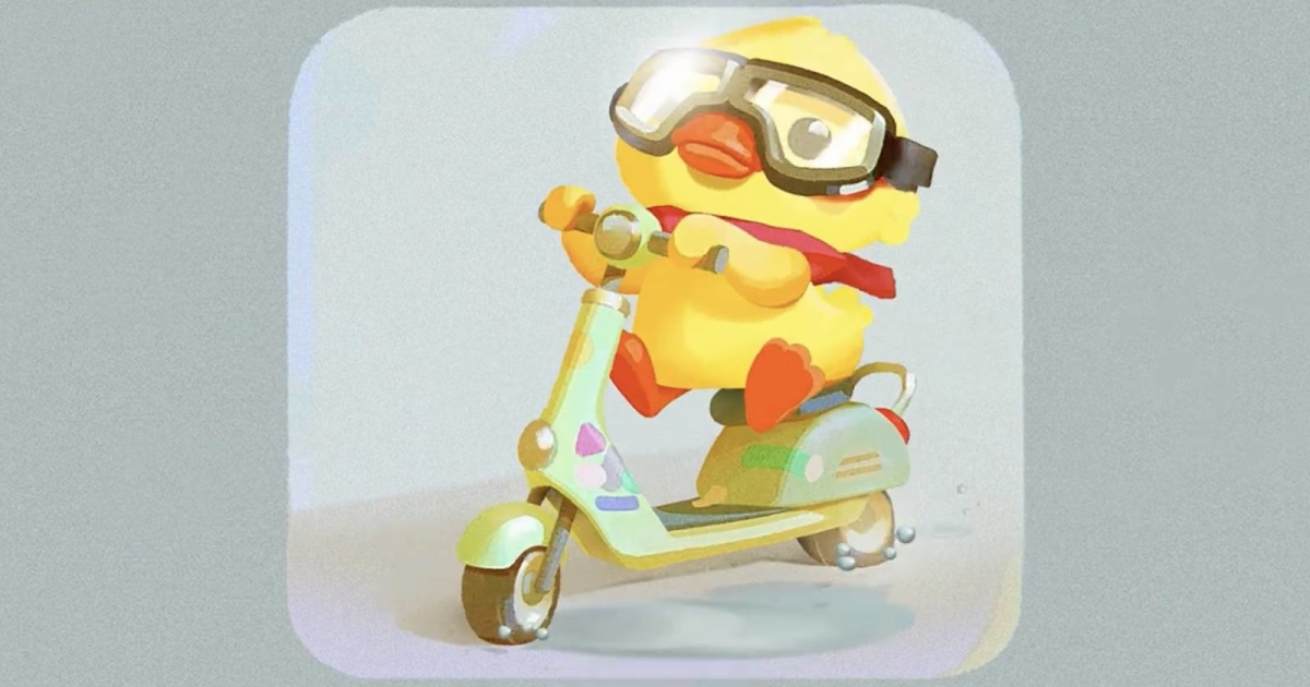 Read more about the article This Cute Stylized Scooter-Riding Duck Animation Is Actually 2D