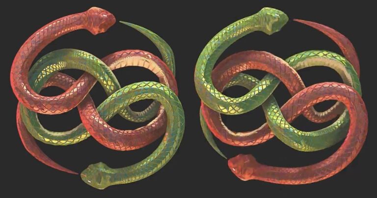 Read more about the article Admire This Stylized Ouroboros-Like Snakes Animation Made In Blender