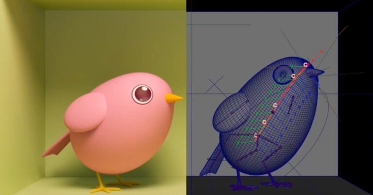 Read more about the article Adorable Squishy 3D Bird Animated in Maya