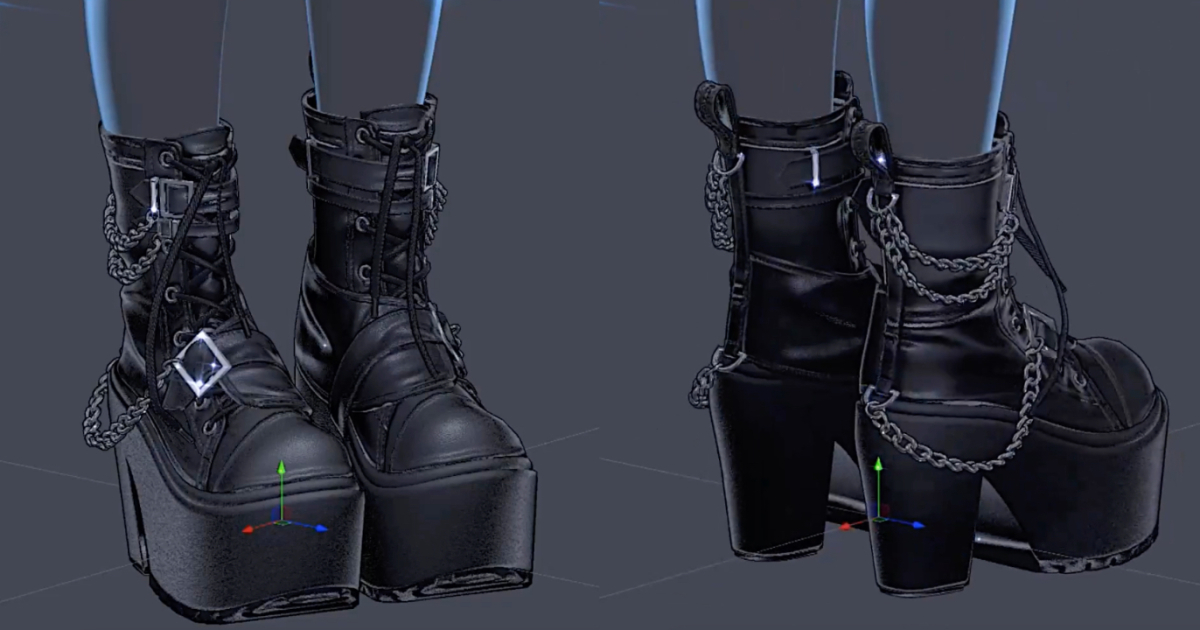 Read more about the article Awesome Boots with Chains Created with Unity for VRChat