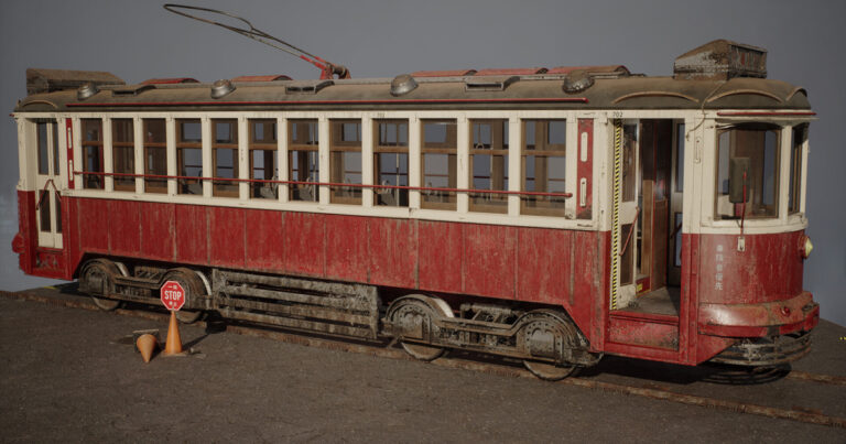 Read more about the article Beautiful Detailed Tram Created Using Vertex Painting