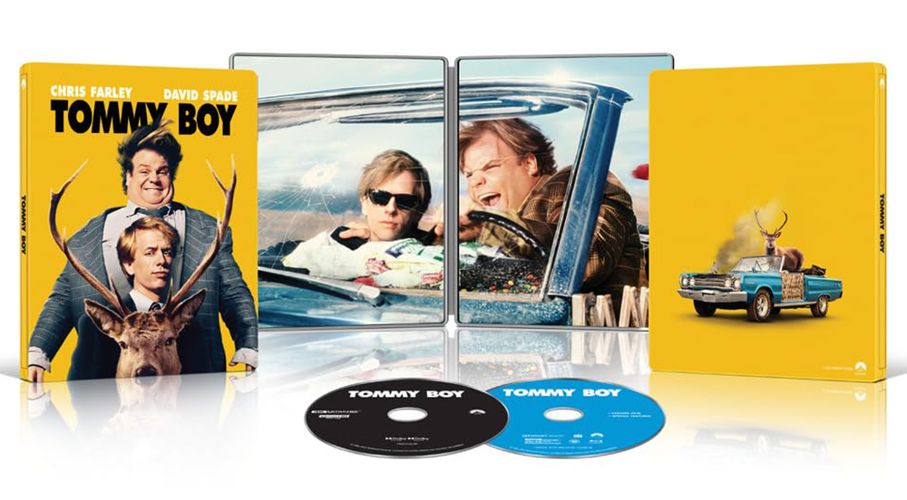 Read more about the article Classic Chris Farley Comedy Tommy Boy Getting A 4K Steelbook Blu-Ray Edition