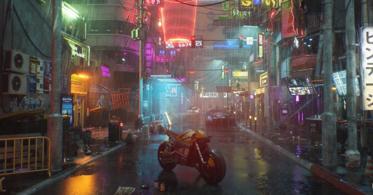 Read more about the article Explore This Cyberpunk 2077-Inspired Environment Powered By UE5.5’s Latest Features