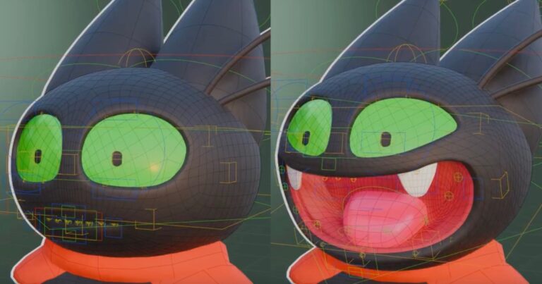 Read more about the article Learn How to Set Up a Cartoony Facial Rig in Blender With Geometry Nodes