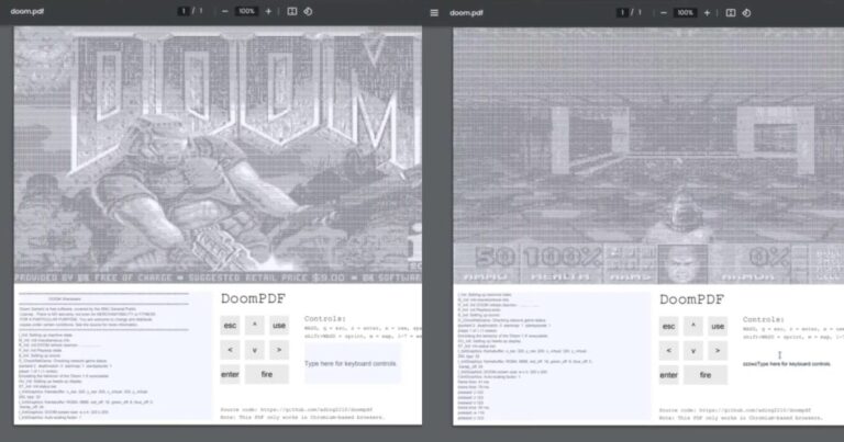 Read more about the article You Can Now Run DOOM In A PDF File