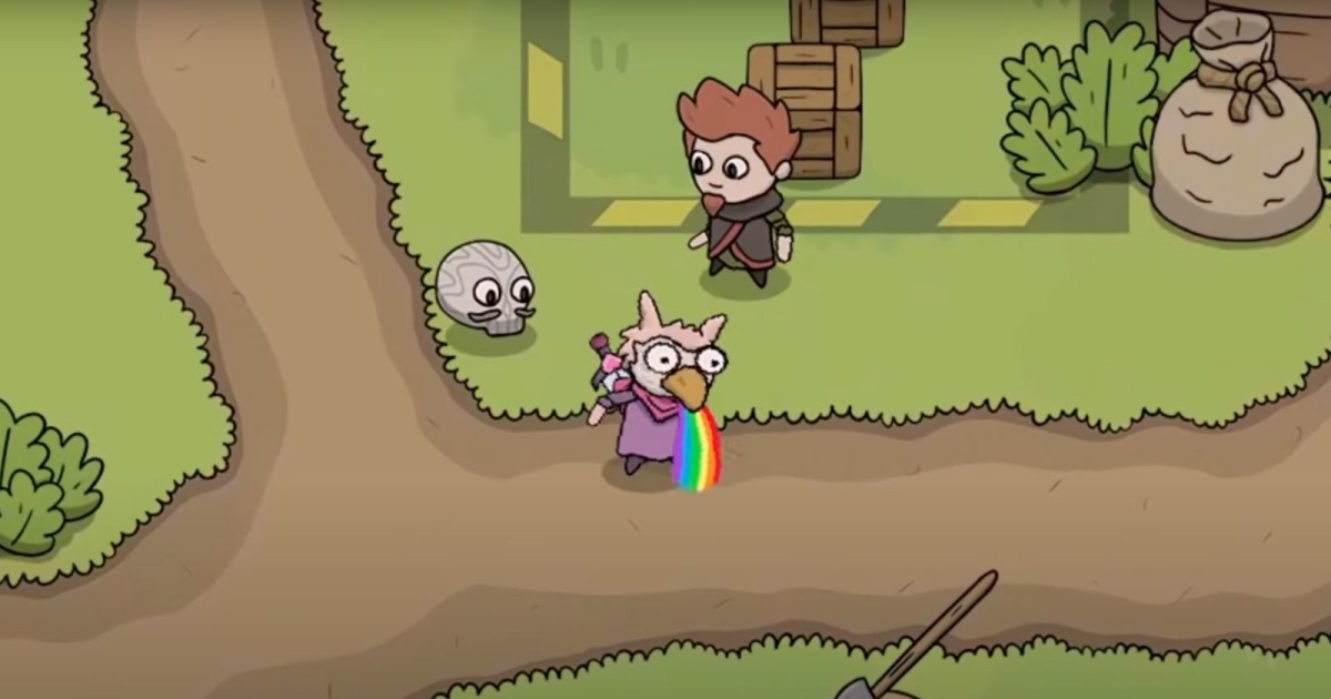 Read more about the article Be A Drunken Alpaca Who Can Vomit Rainbows In This Hilarious 2D Adventure Game