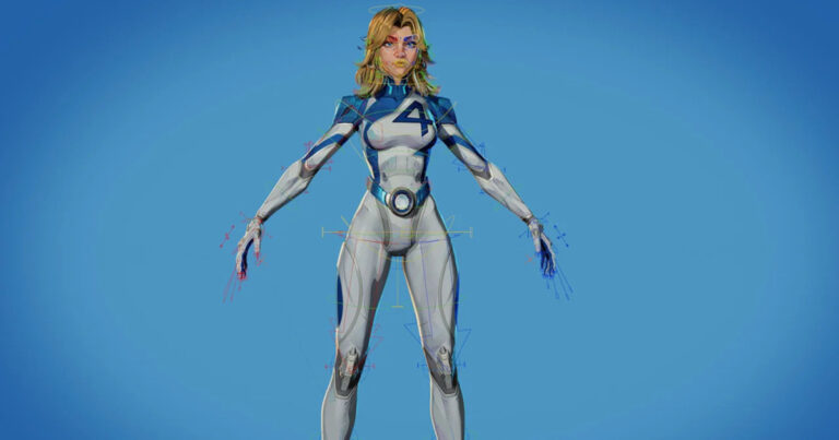 Read more about the article Check Out This Blender Rig of Marvel Rivals’ Invisible Woman